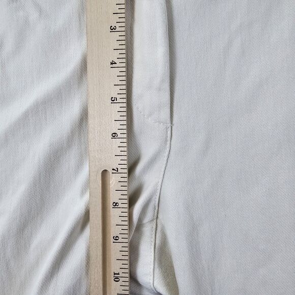 J. McLaughlin Women's White Ankle Side Zip Pants Size 6 - Picture 11 of 13